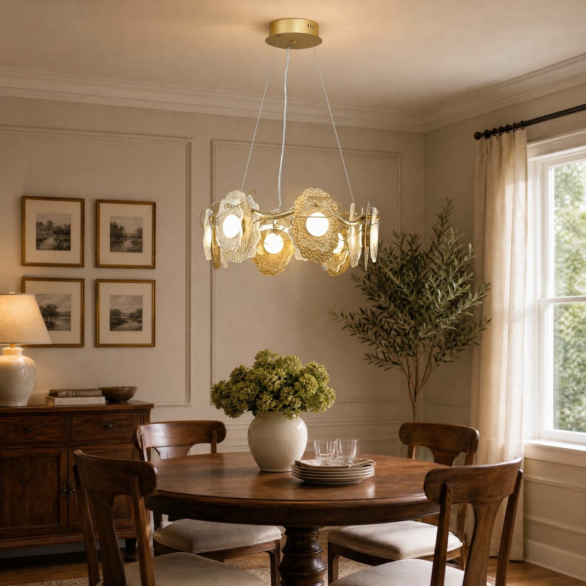 Yiosi Grape Glass Chandelier