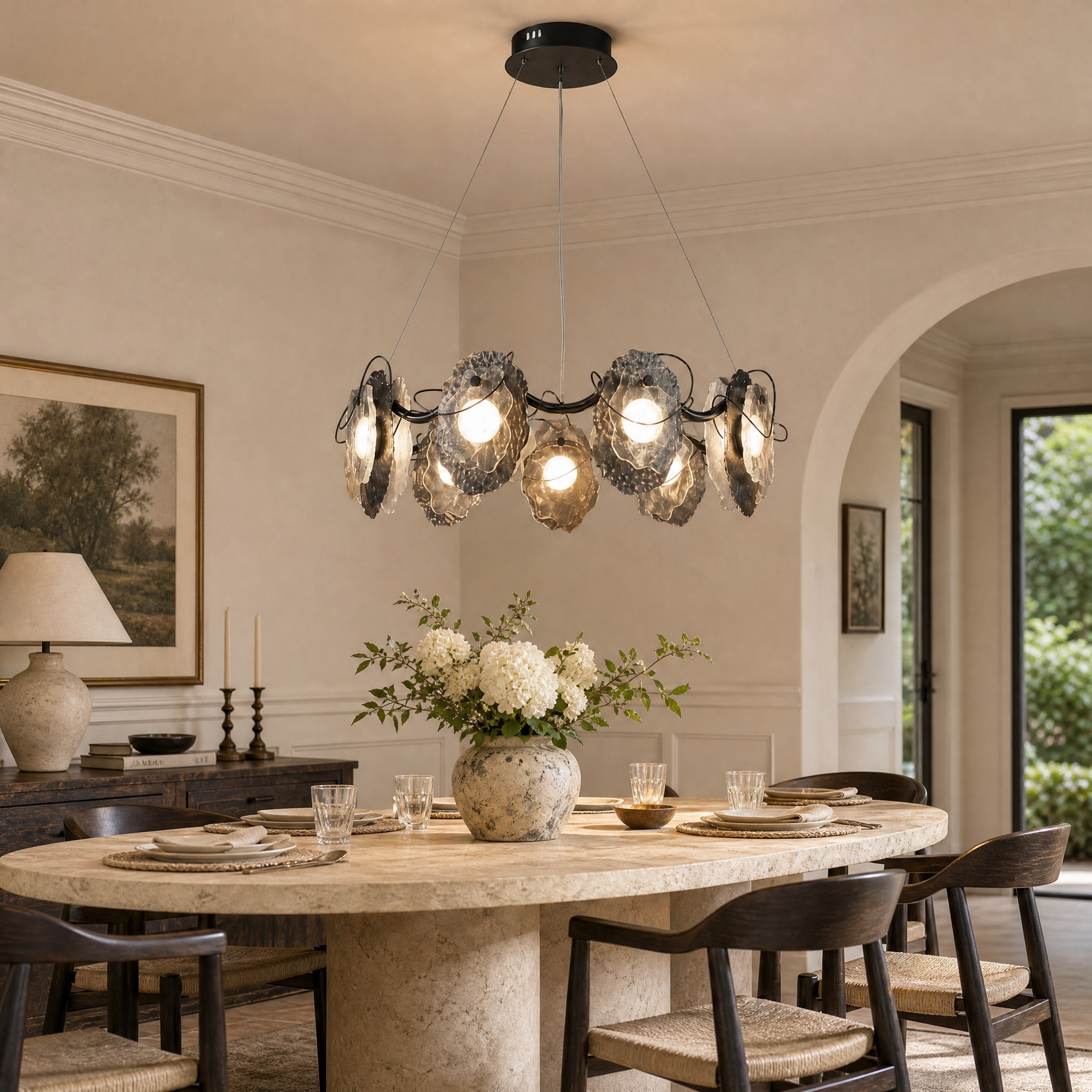 Yiosi Grape Glass Chandelier