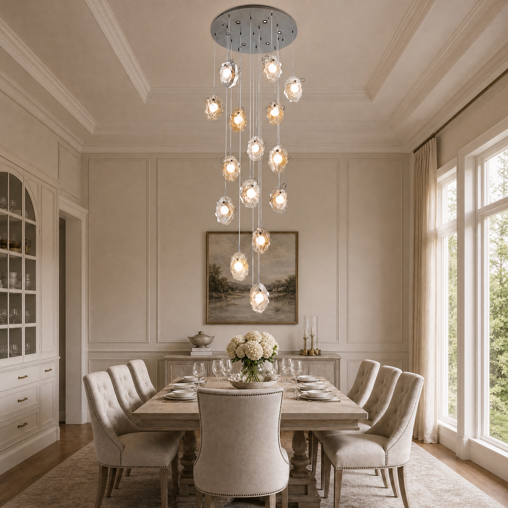 Yiosi Grape Glass Chandelier