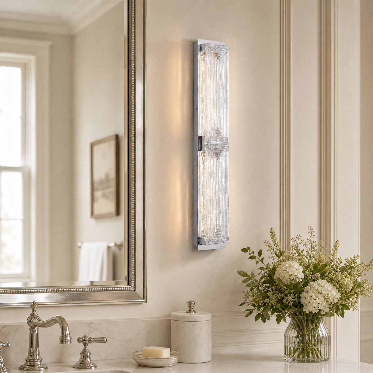 Yiosi Halo Double Glass Wall Sconce