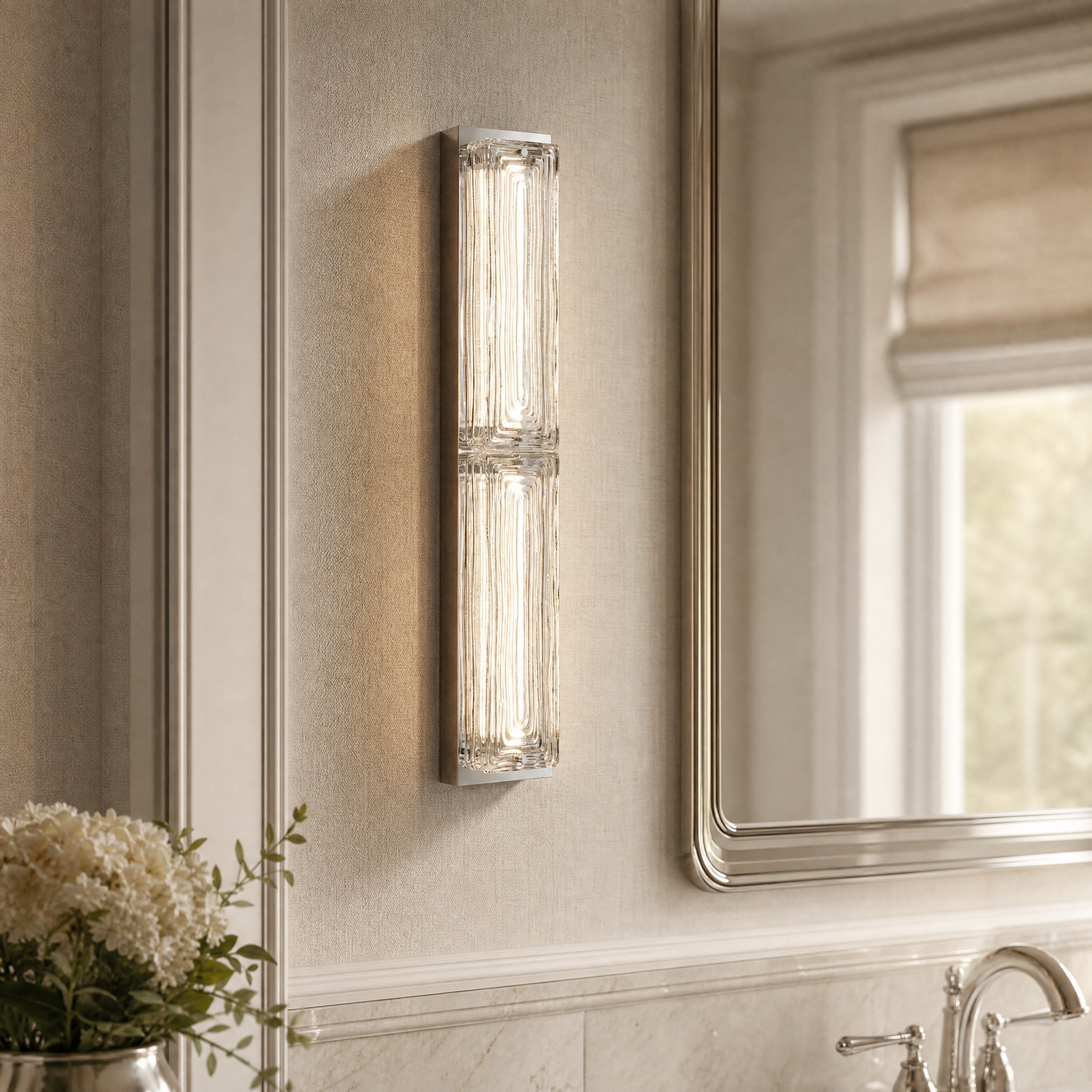 Yiosi Halo Double Glass Wall Sconce