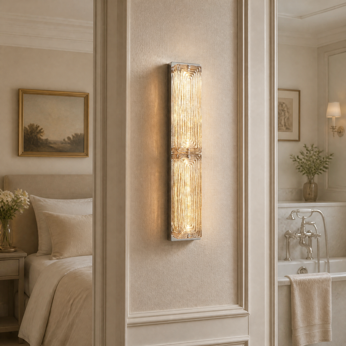Yiosi Halo Double Glass Wall Sconce