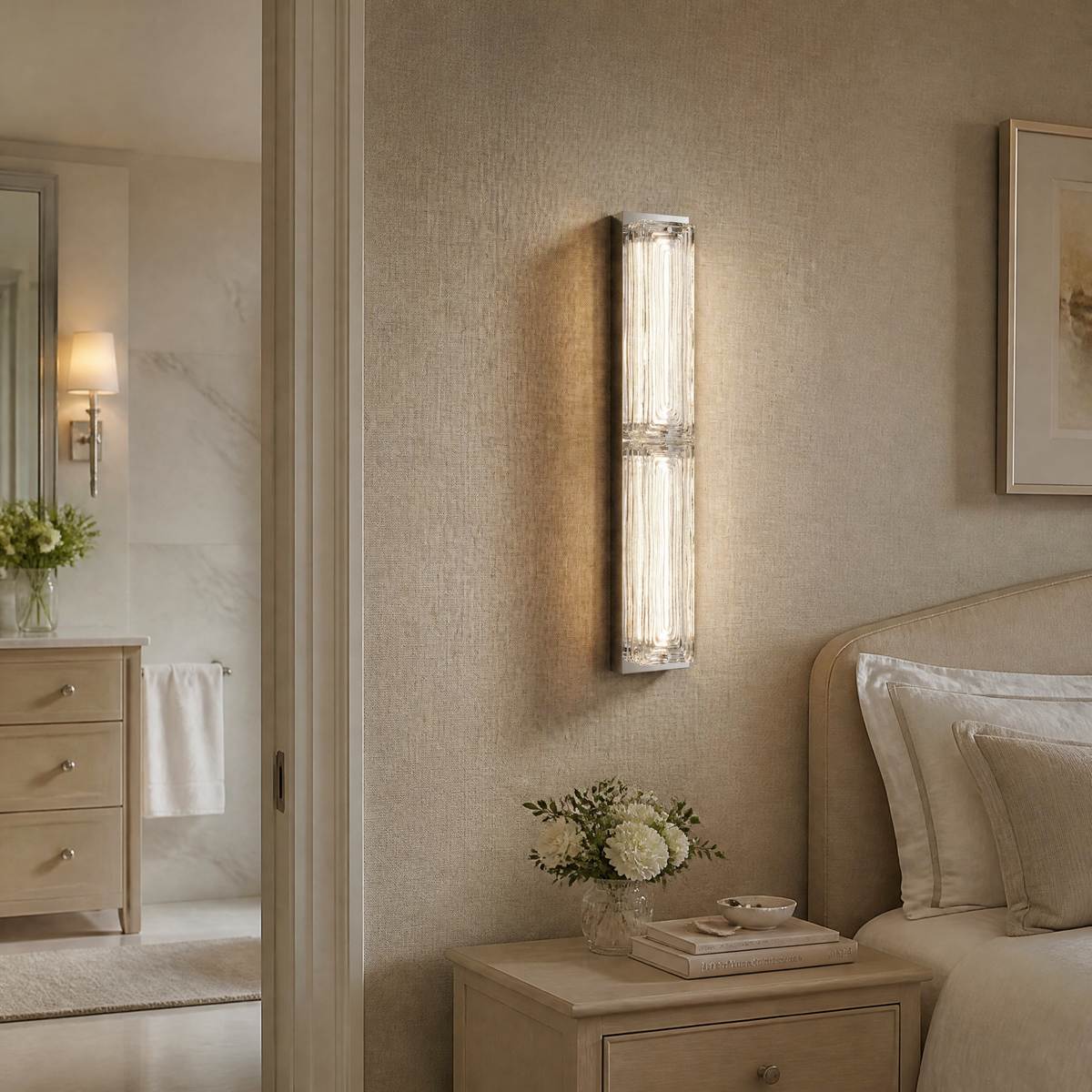 Yiosi Halo Double Glass Wall Sconce