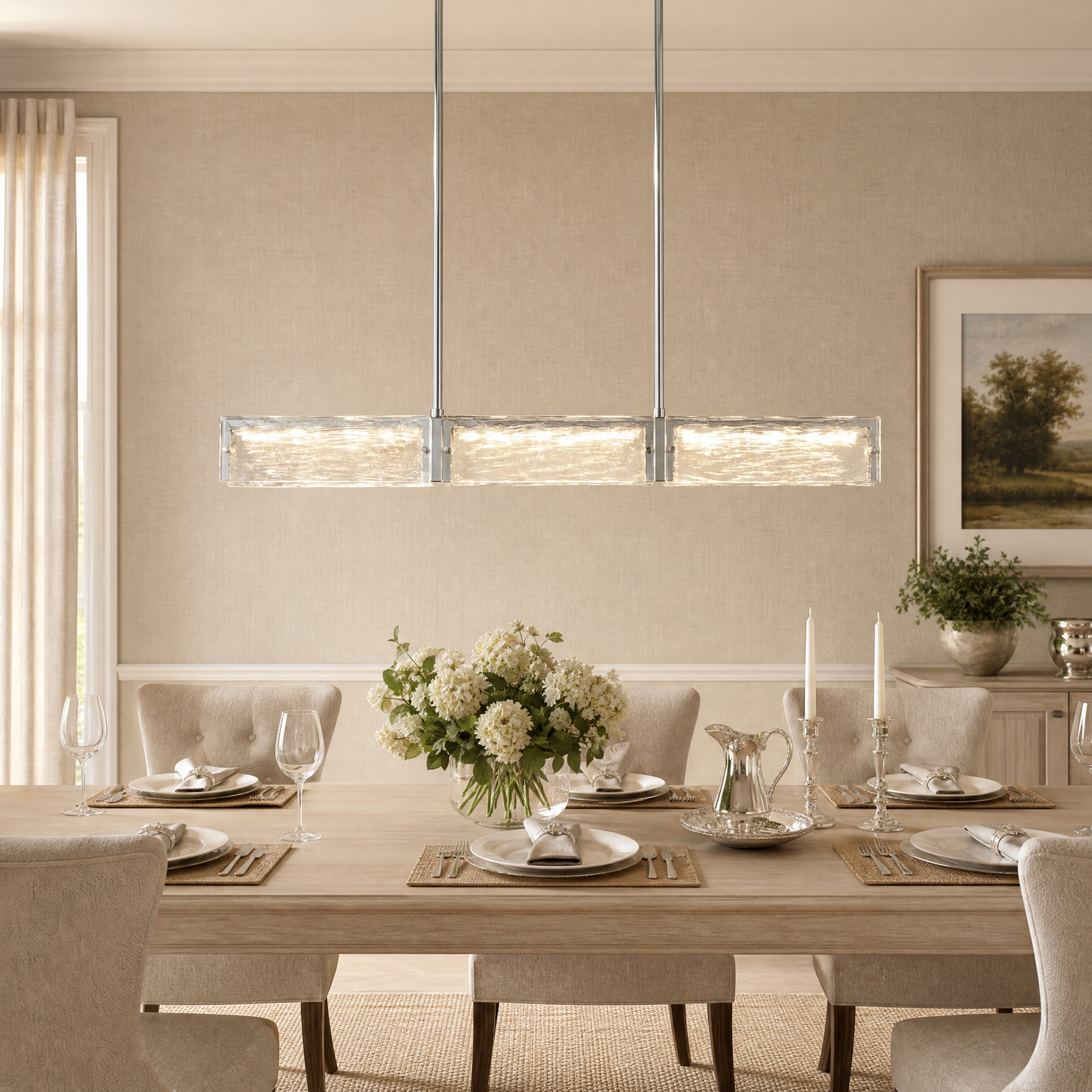 Yiosi Halo Glass Chandelier