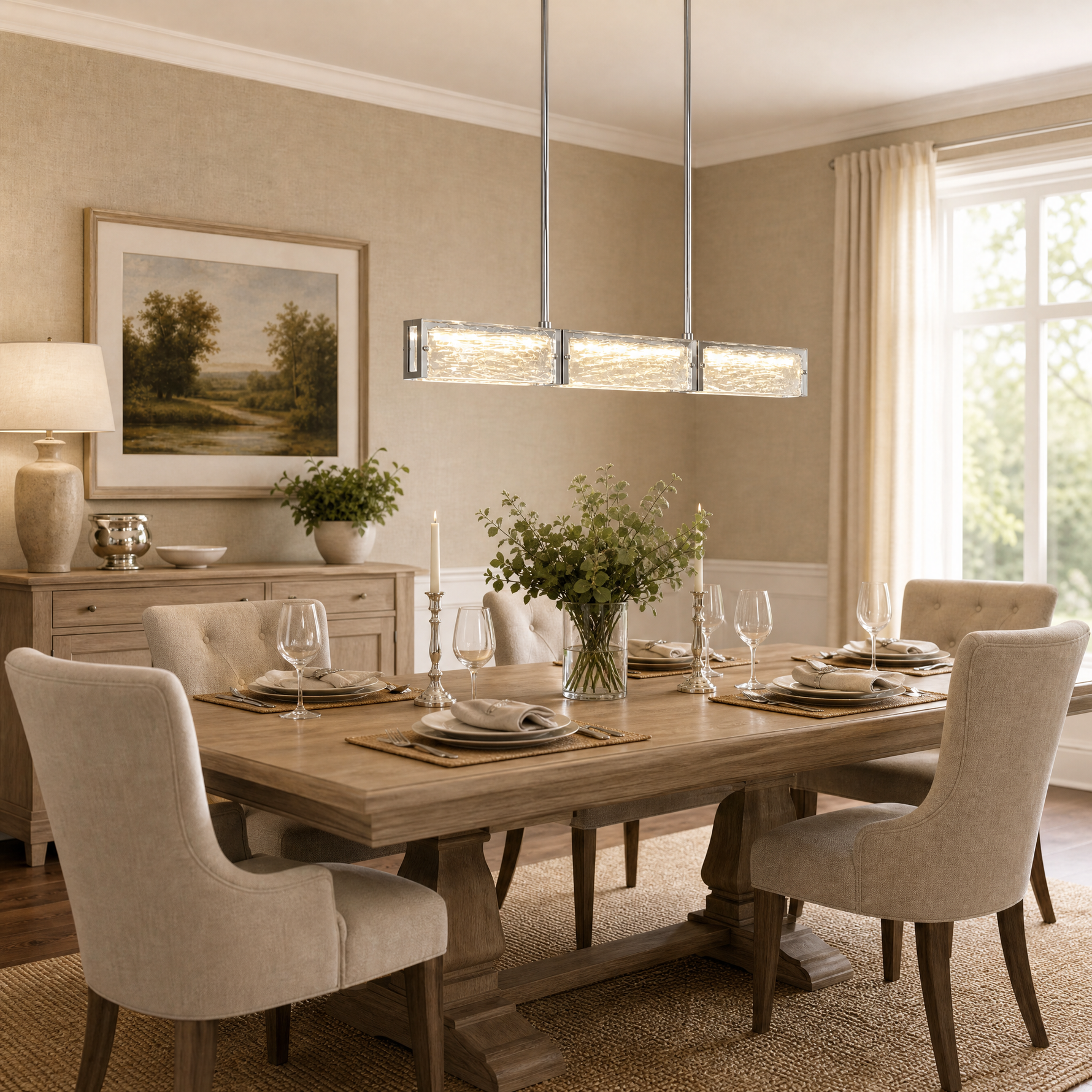 Yiosi Halo Glass Chandelier