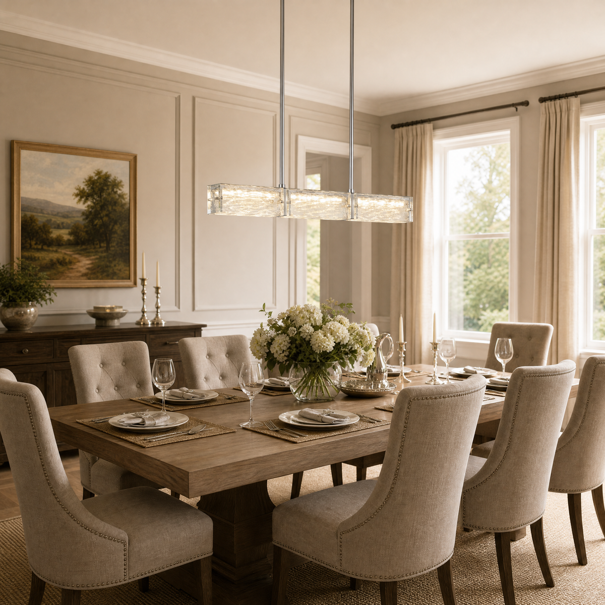 Yiosi Halo Glass Chandelier
