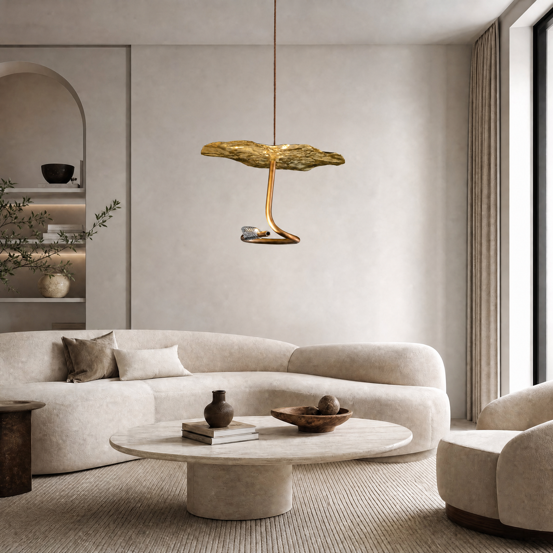 Yiosi Hayes Brass Pendant Light