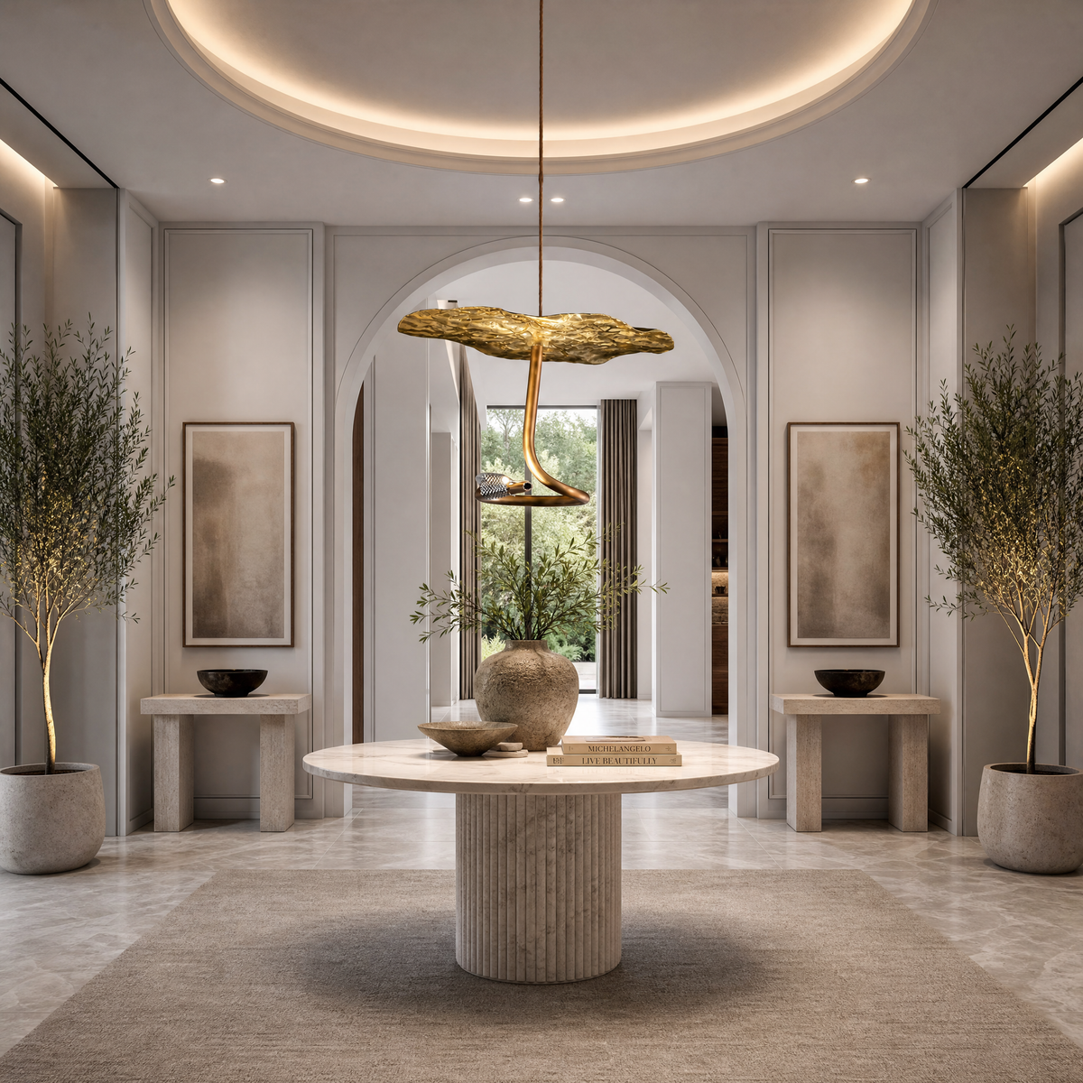 Yiosi Hayes Brass Pendant Light