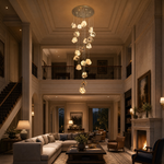Yiosi High Luxury Cascading Natural Stone Chandelier