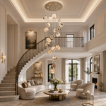 Yiosi High Luxury Cascading Natural Stone Chandelier