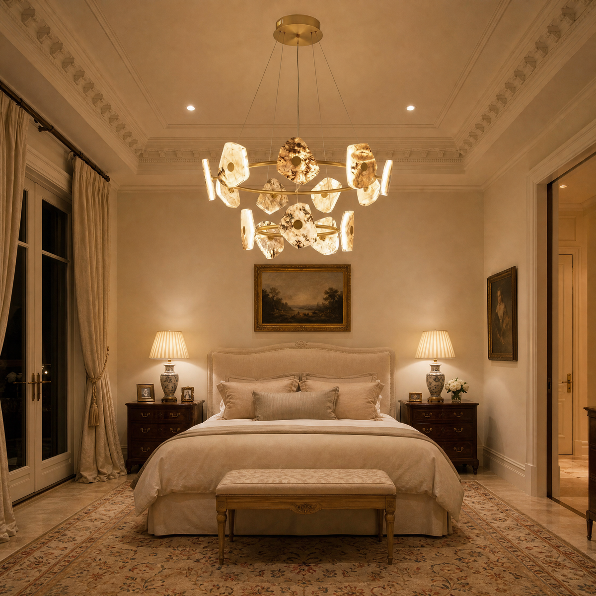 Yiosi High Luxury Nested Natural Stone Chandelier