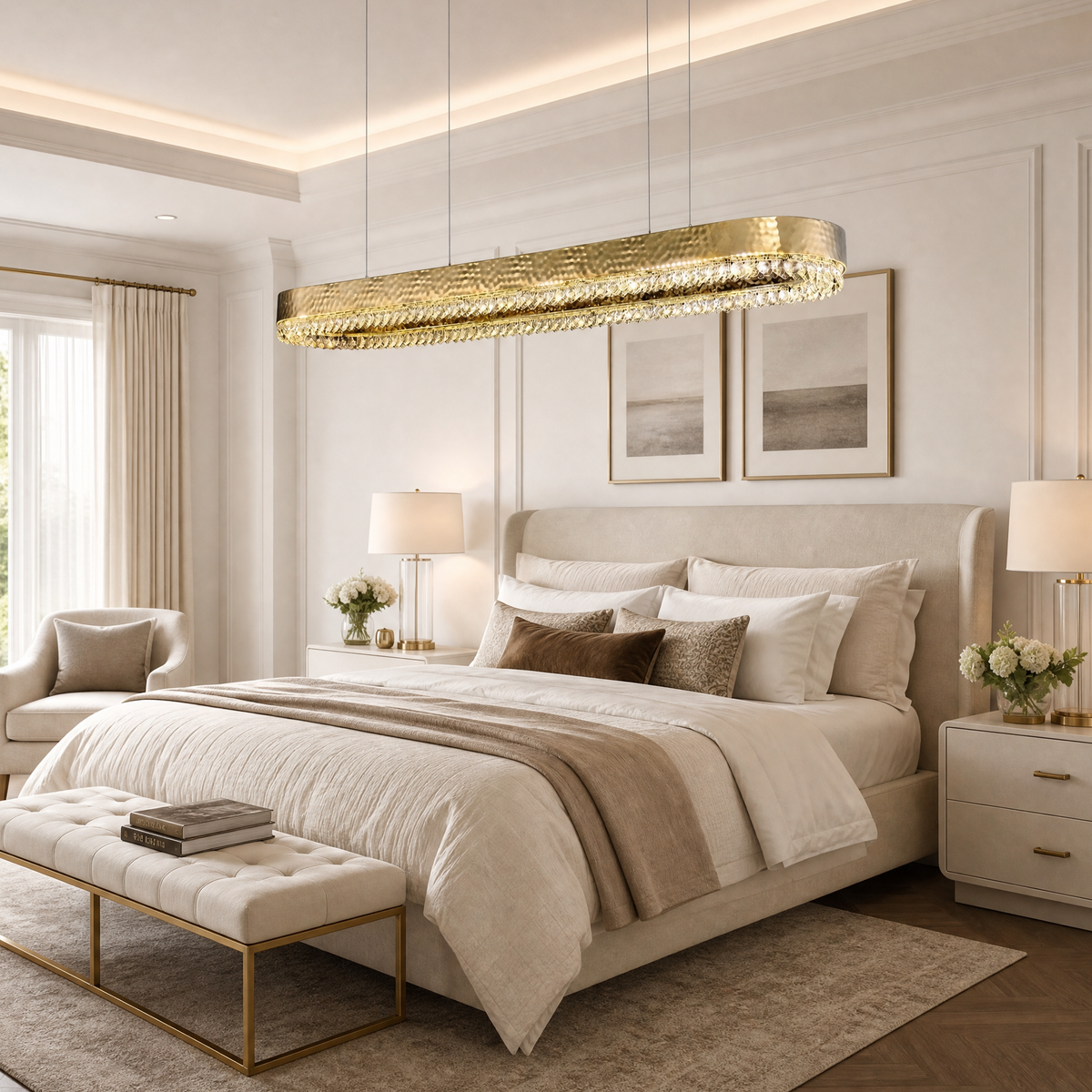 Yiosi Hudson Oval Crystal Chandelier