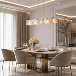 Yiosi Knox Linear Fluted Glass Chandelier 42"