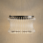 Yiosi Lennox Round Glass Chandelier 21.6" D