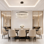 Yiosi Lennox Round Glass Chandelier 31.5" D