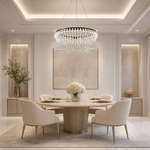 Yiosi Lennox Round Glass Chandelier 31.5" D