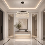 Yiosi Lennox Round Glass Chandelier 39.4" D