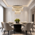 Yiosi Lennox Tiered Glass Chandelier 39.4"D