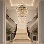 Yiosi Lennox Tiered Glass Chandelier 52.4" D
