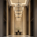 Yiosi Lennox Tiered Glass Chandelier 52.4" D