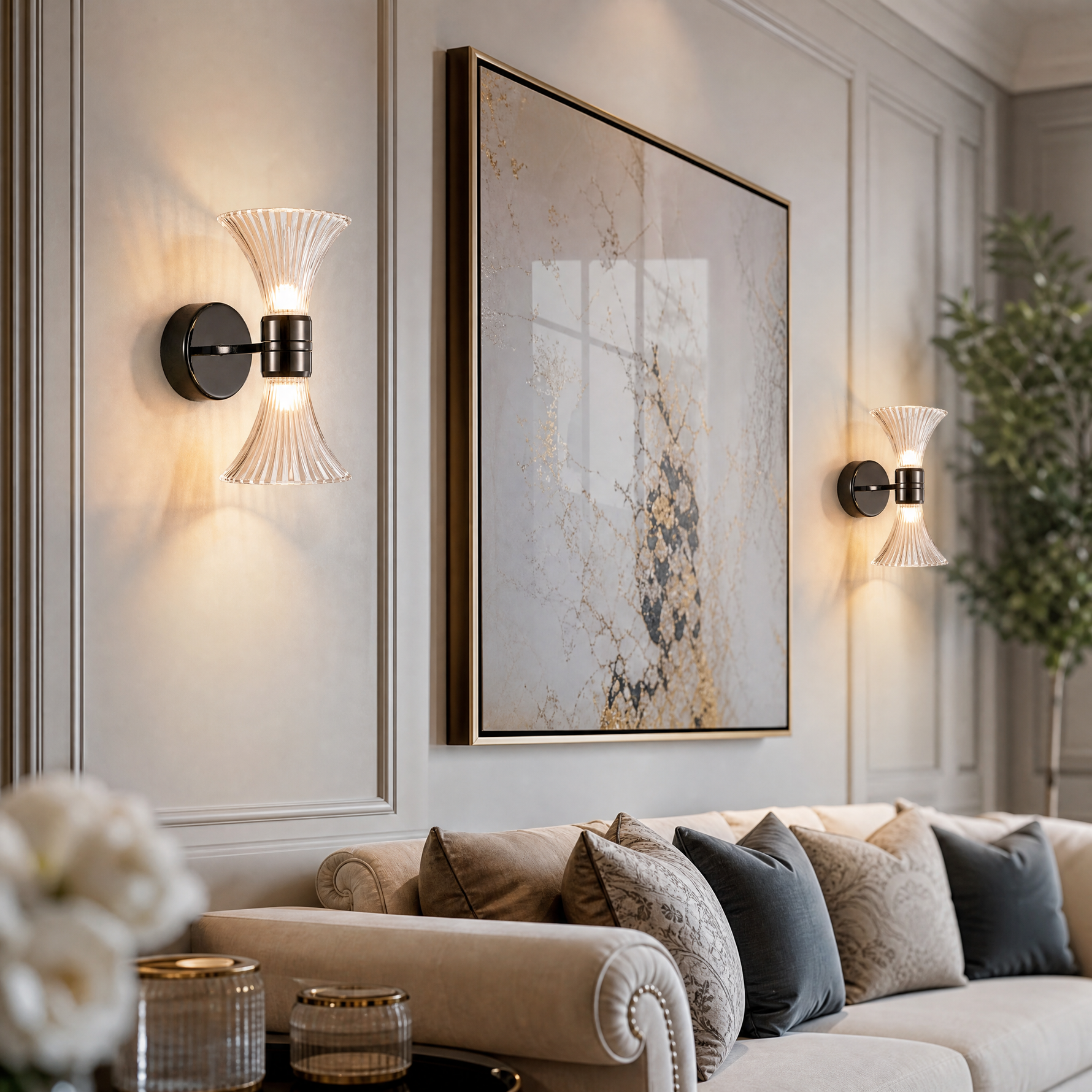 Yiosi Modern Glass Wall Sconce