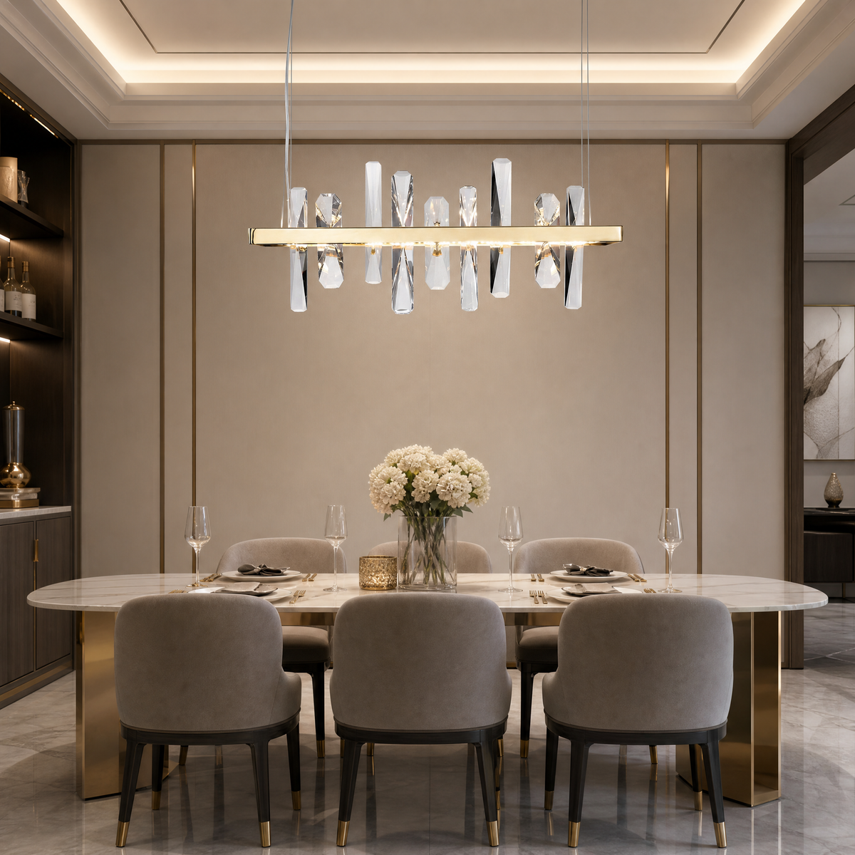 Yiosi Nora Linear Pendant Light