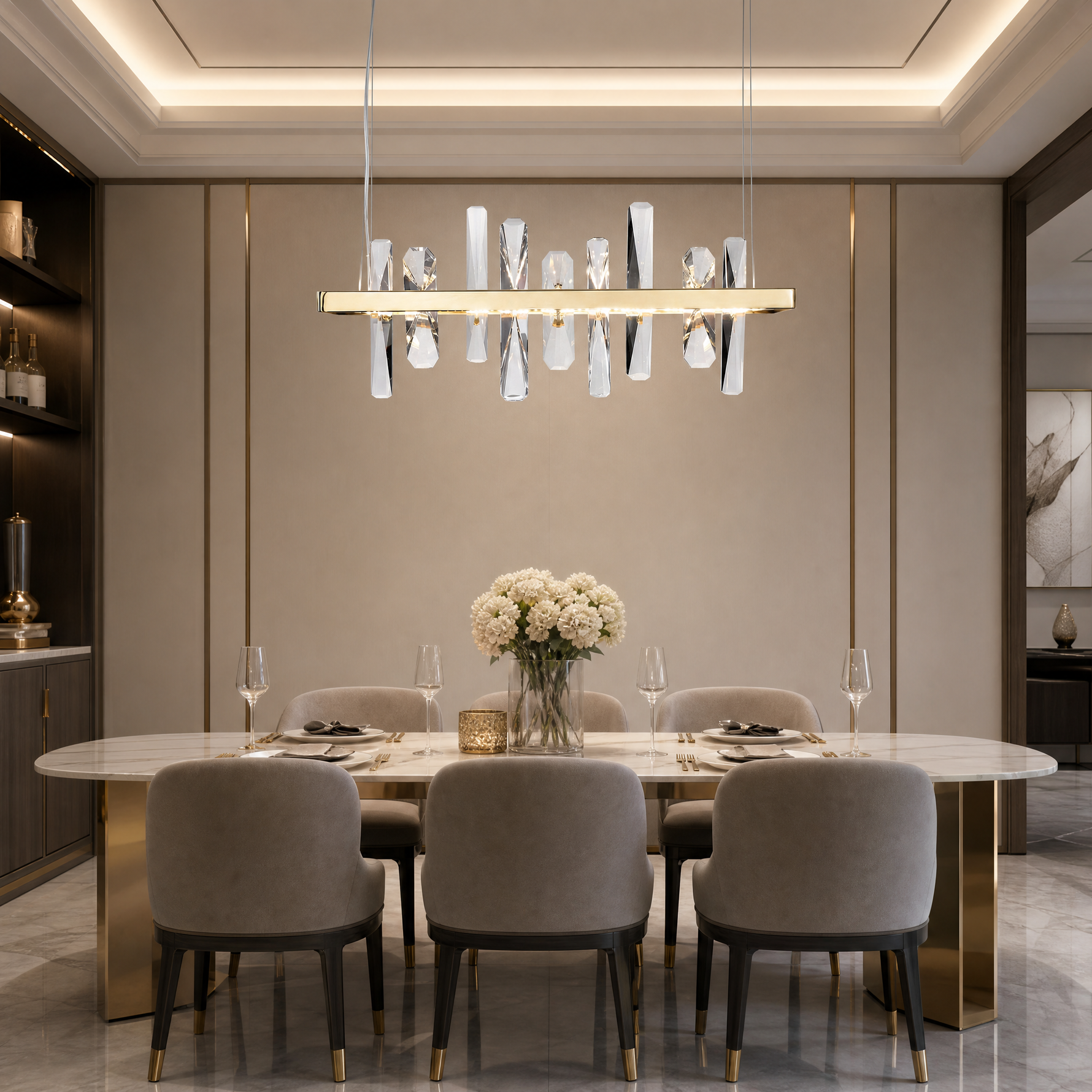 Yiosi Nora Linear Pendant Light