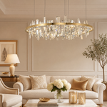 Yiosi Nora Round Crystal Pendant Light