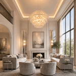 Yiosi Opulence Clear Glass Chandelier 39"