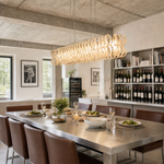 Yiosi Opulence Oval Frosted Glass Chandelier