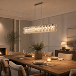 Yiosi Opulence Oval Frosted Glass Chandelier