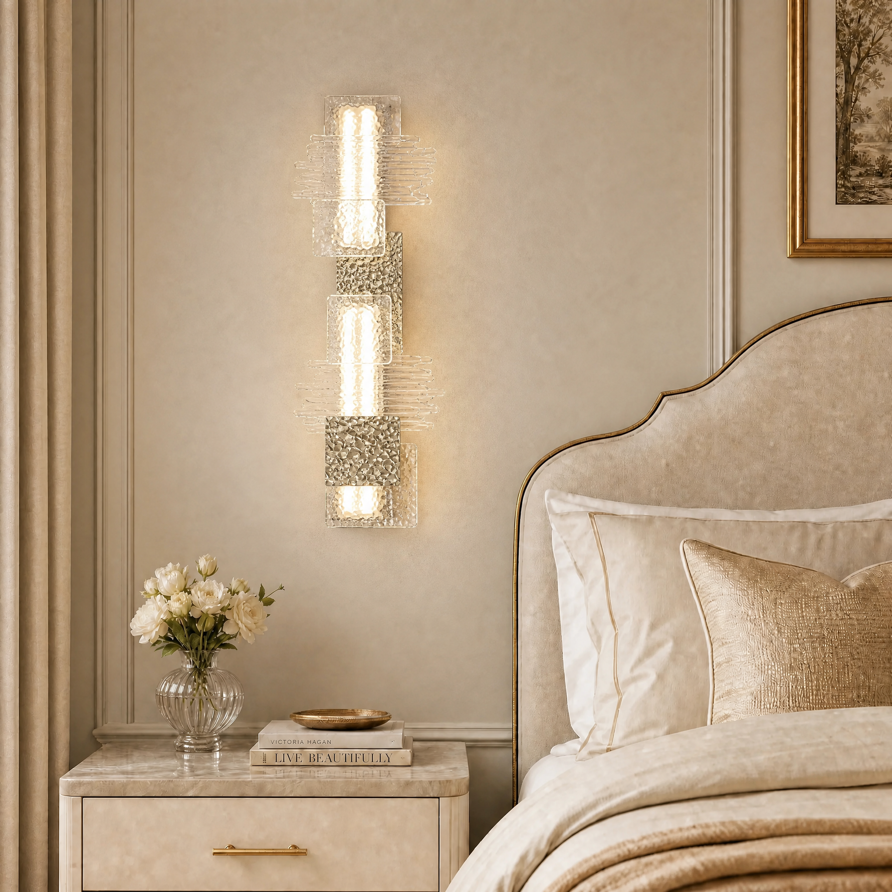 Yiosi Oriole Shadow Glass Wall Sconce