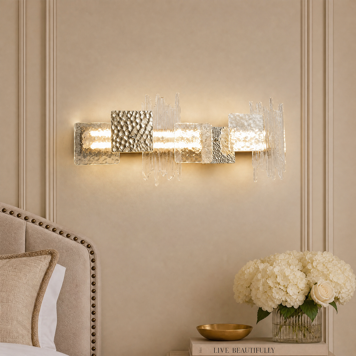 Yiosi Oriole Shadow Glass Wall Sconce