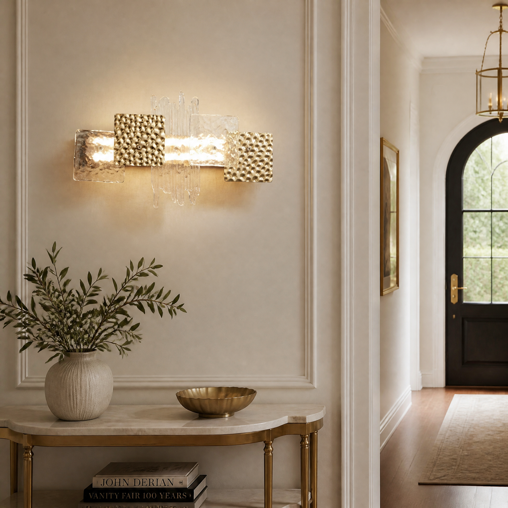 Yiosi Oriole Shadow Glass Wall Sconce