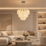 Yiosi Phantom 3-Tier Nested Glass Chandelier