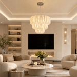 Yiosi Phantom 3-Tier Nested Glass Chandelier
