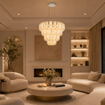 Yiosi Phantom Cascading Multi-Tier Glass Chandelier