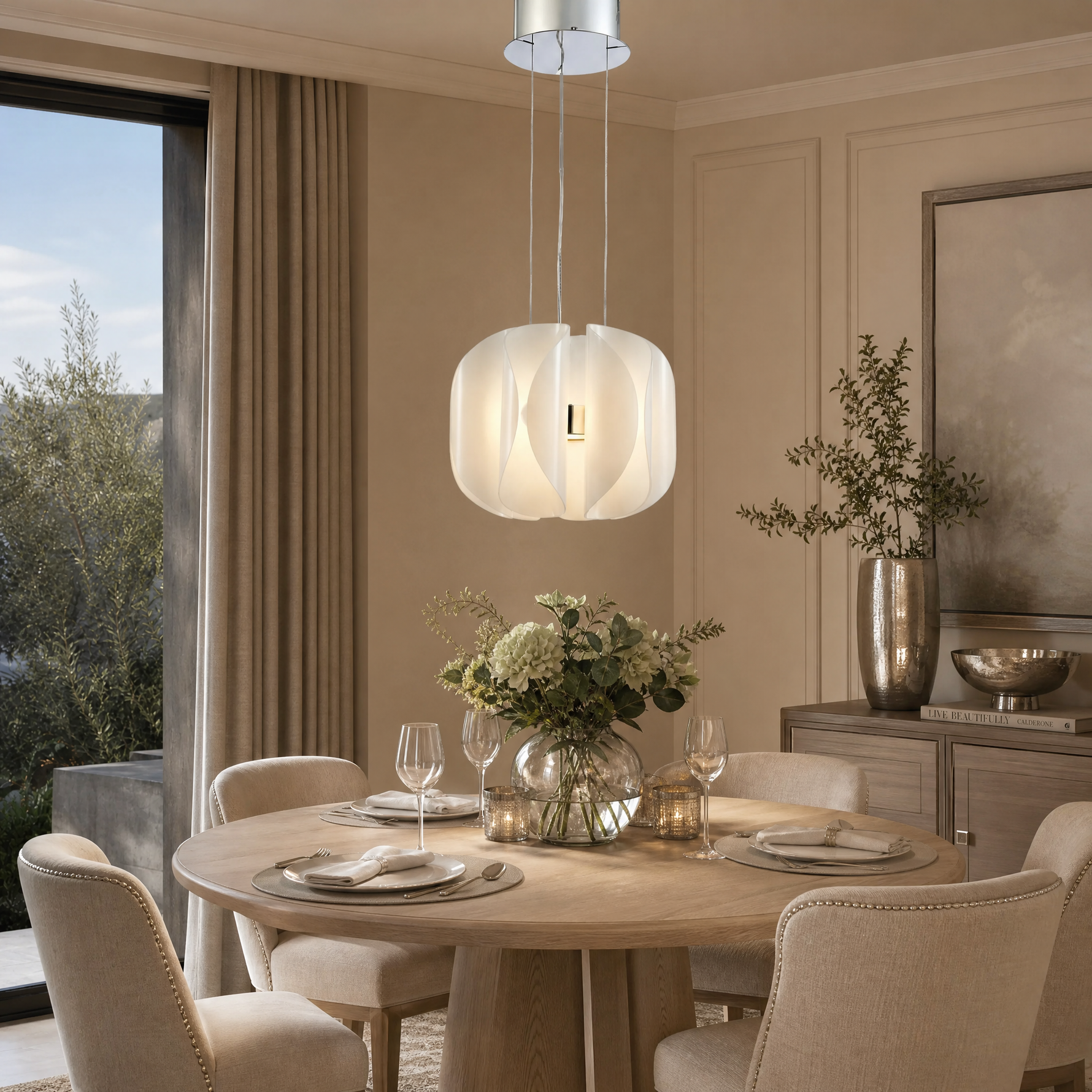 Yiosi Phantom Metal Pendant Light 14"