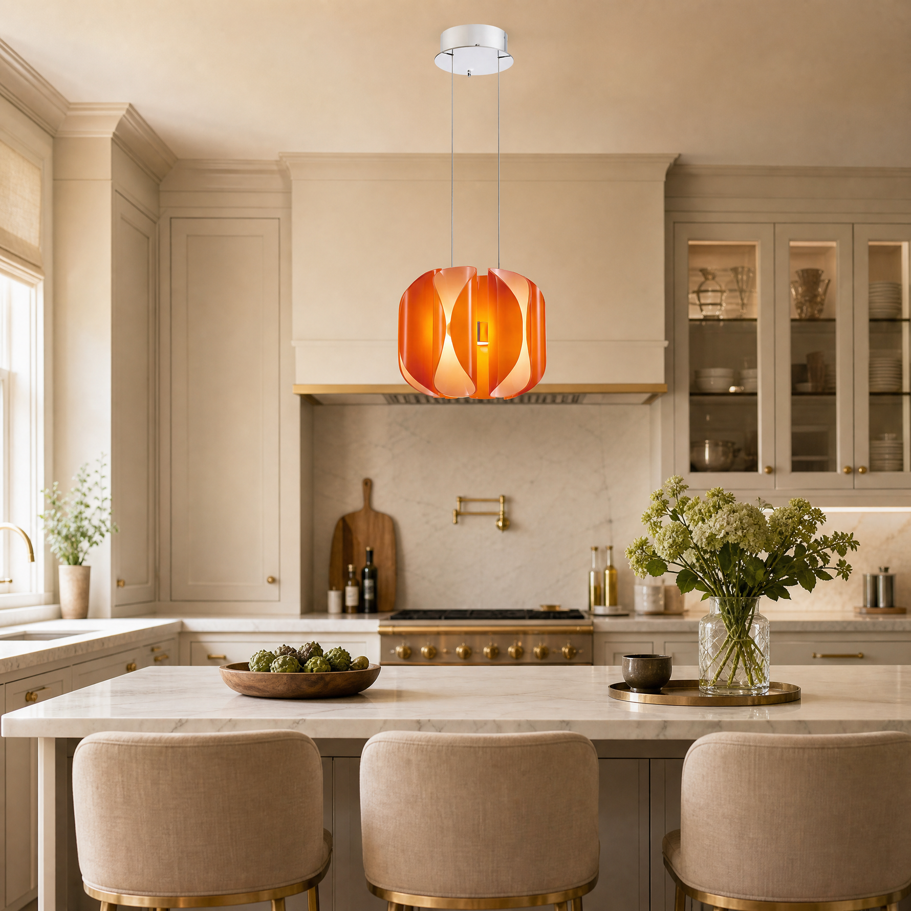 Yiosi Phantom Metal Pendant Light 14"