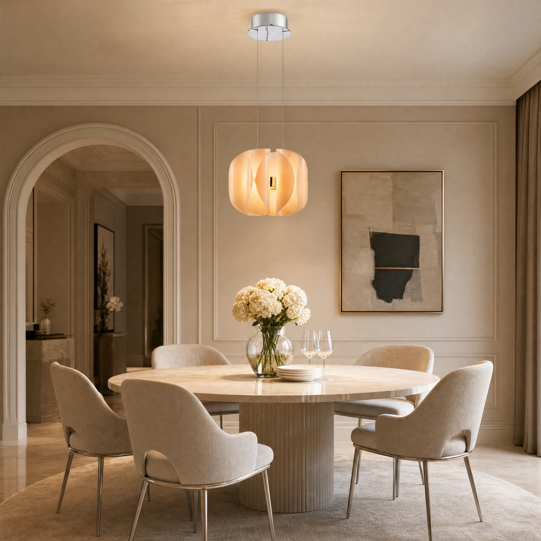 Yiosi Phantom Metal Pendant Light 14"