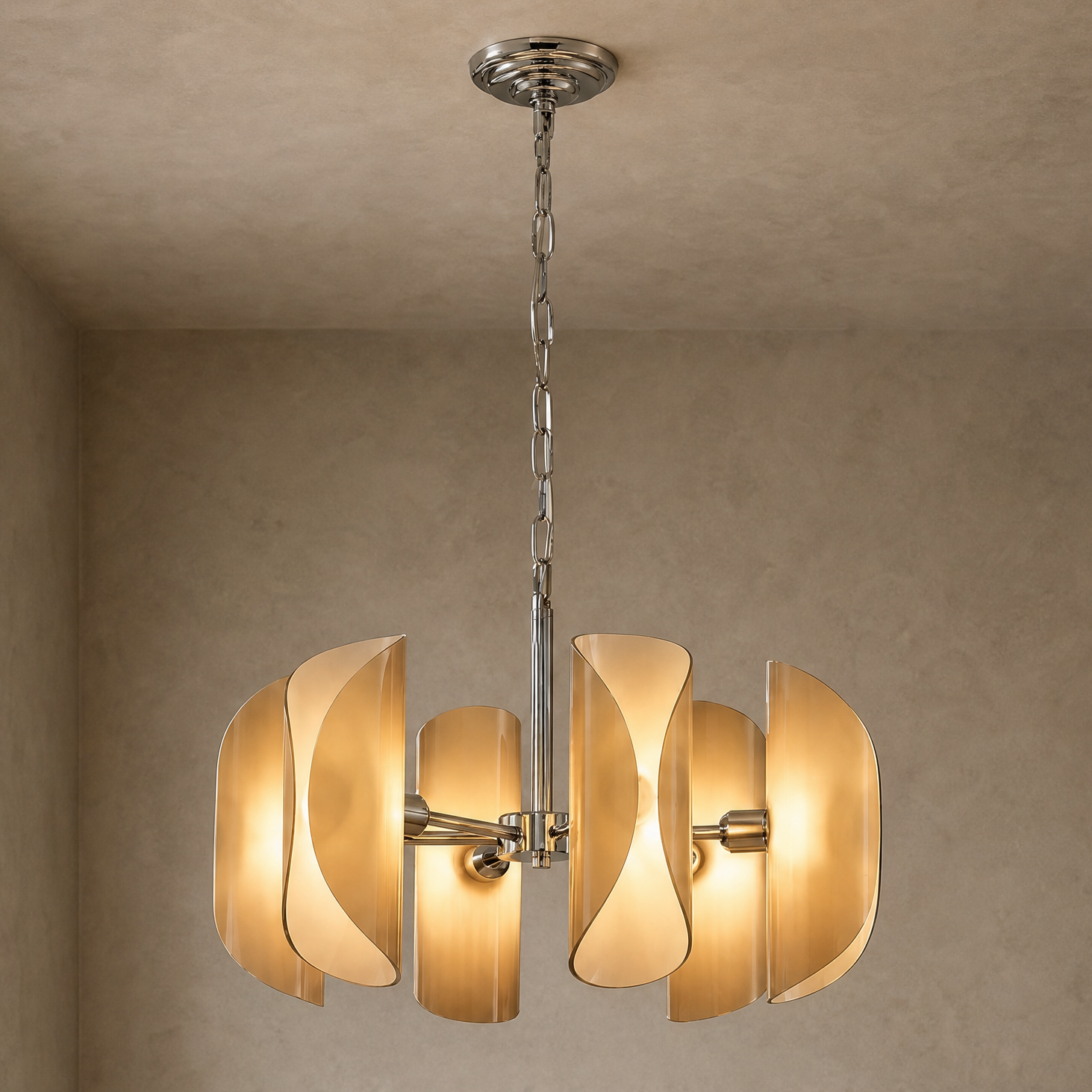 Yiosi Phantom Nested Glass Chandelier 31"
