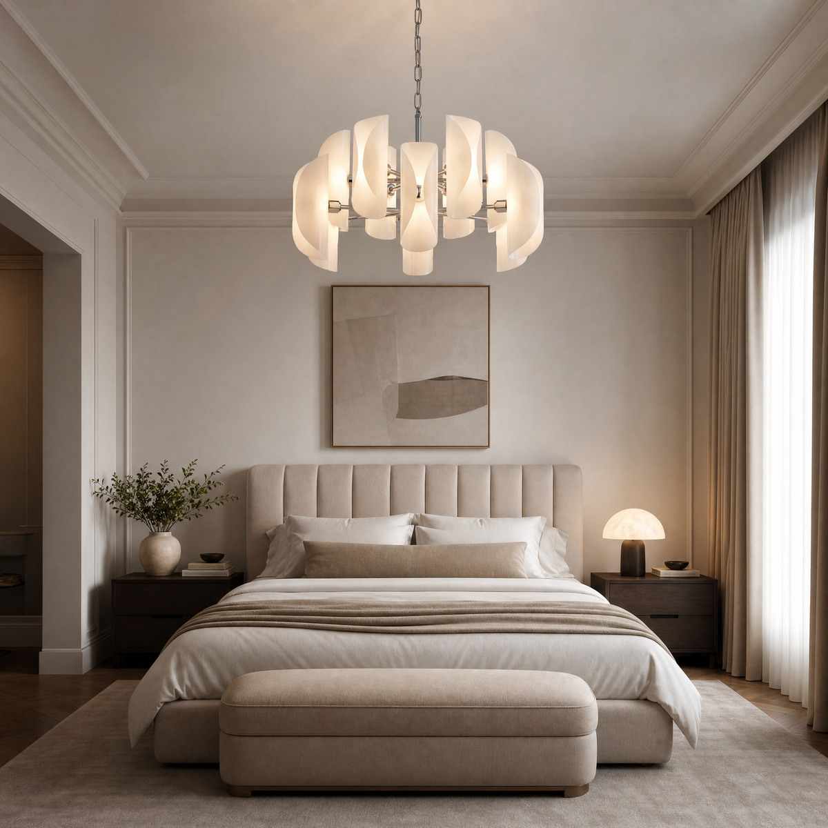 Yiosi Phantom Nested Glass Chandelier 31"
