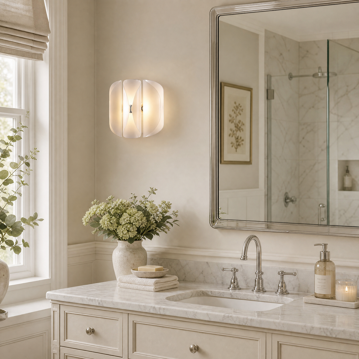 Yiosi Phantom Triple Metal Wall Sconce