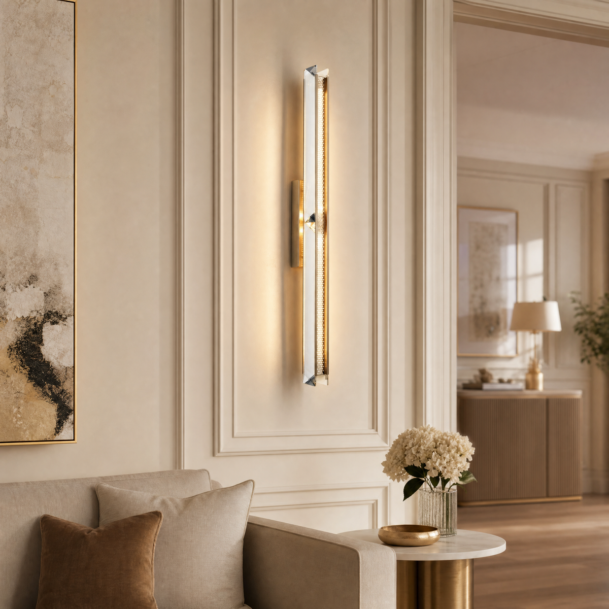 Yiosi Prismatic Crystal Wall Sconce