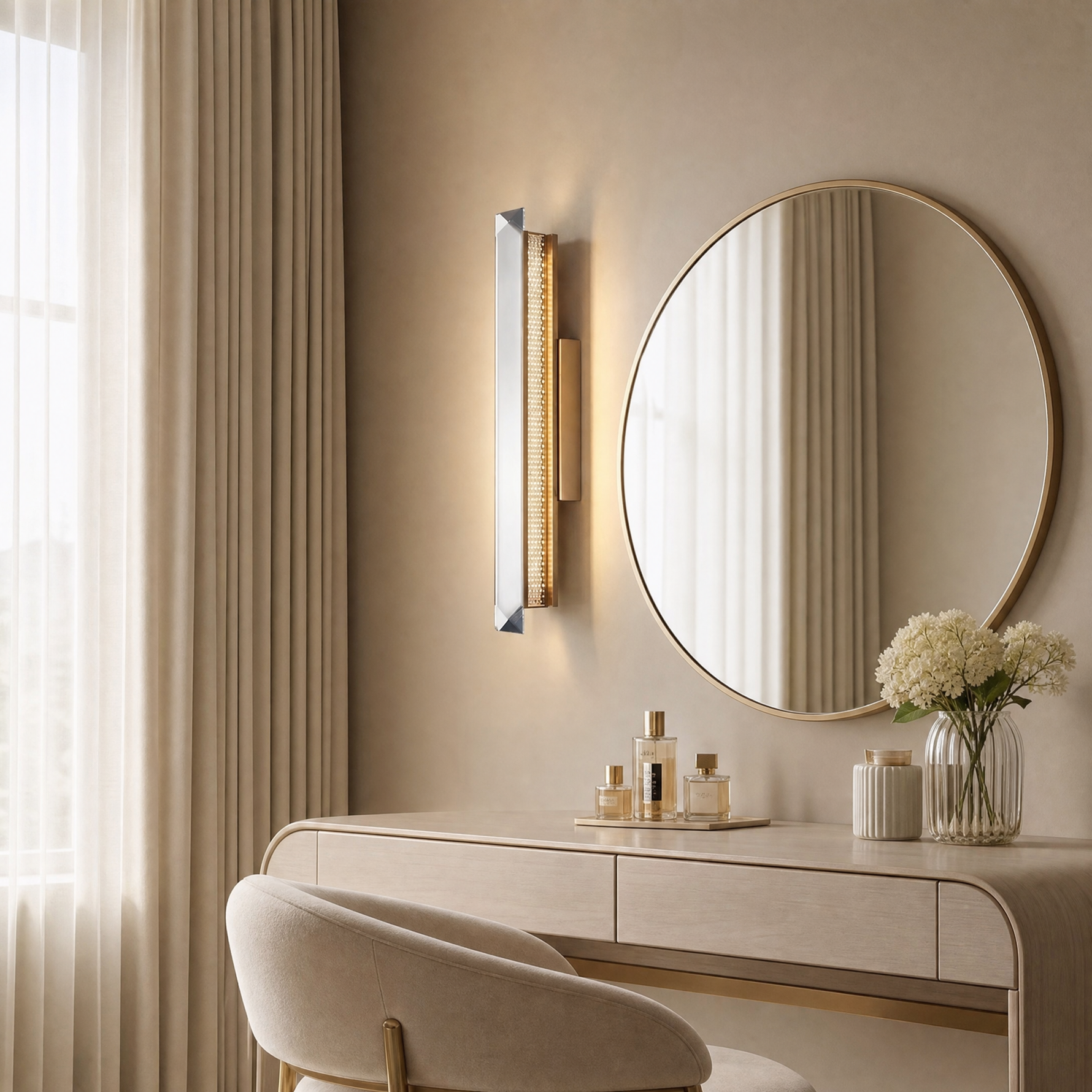 Yiosi Prismatic Crystal Wall Sconce