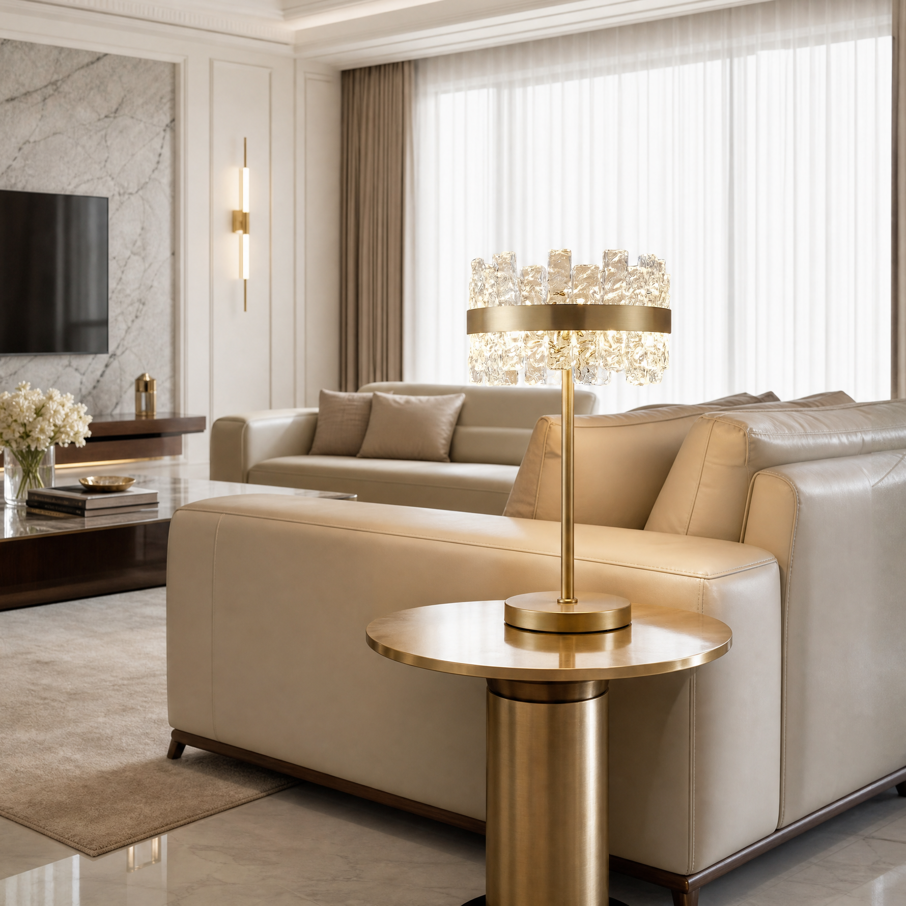 Yiosi Quartz Glass Table Lamp
