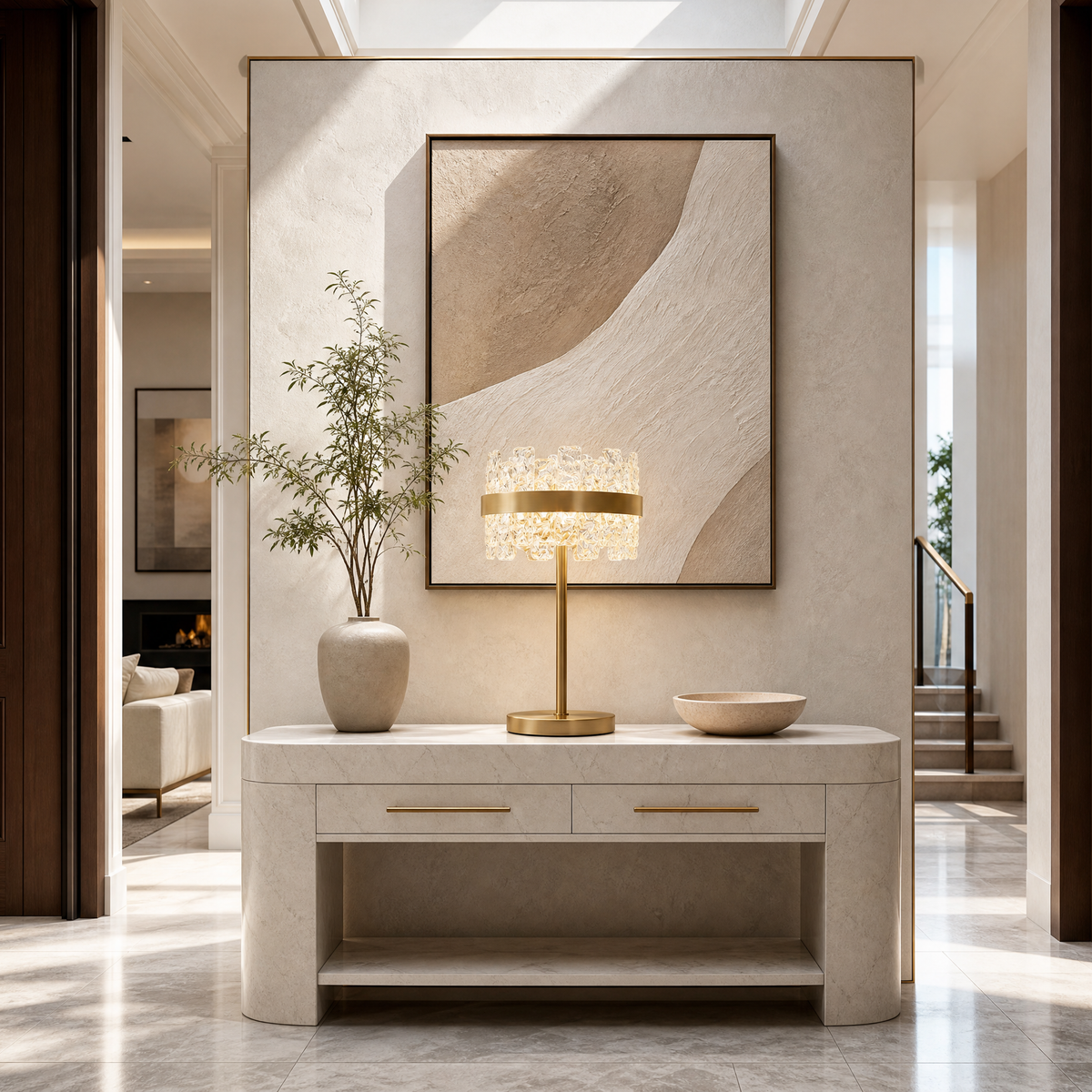 Yiosi Quartz Glass Table Lamp