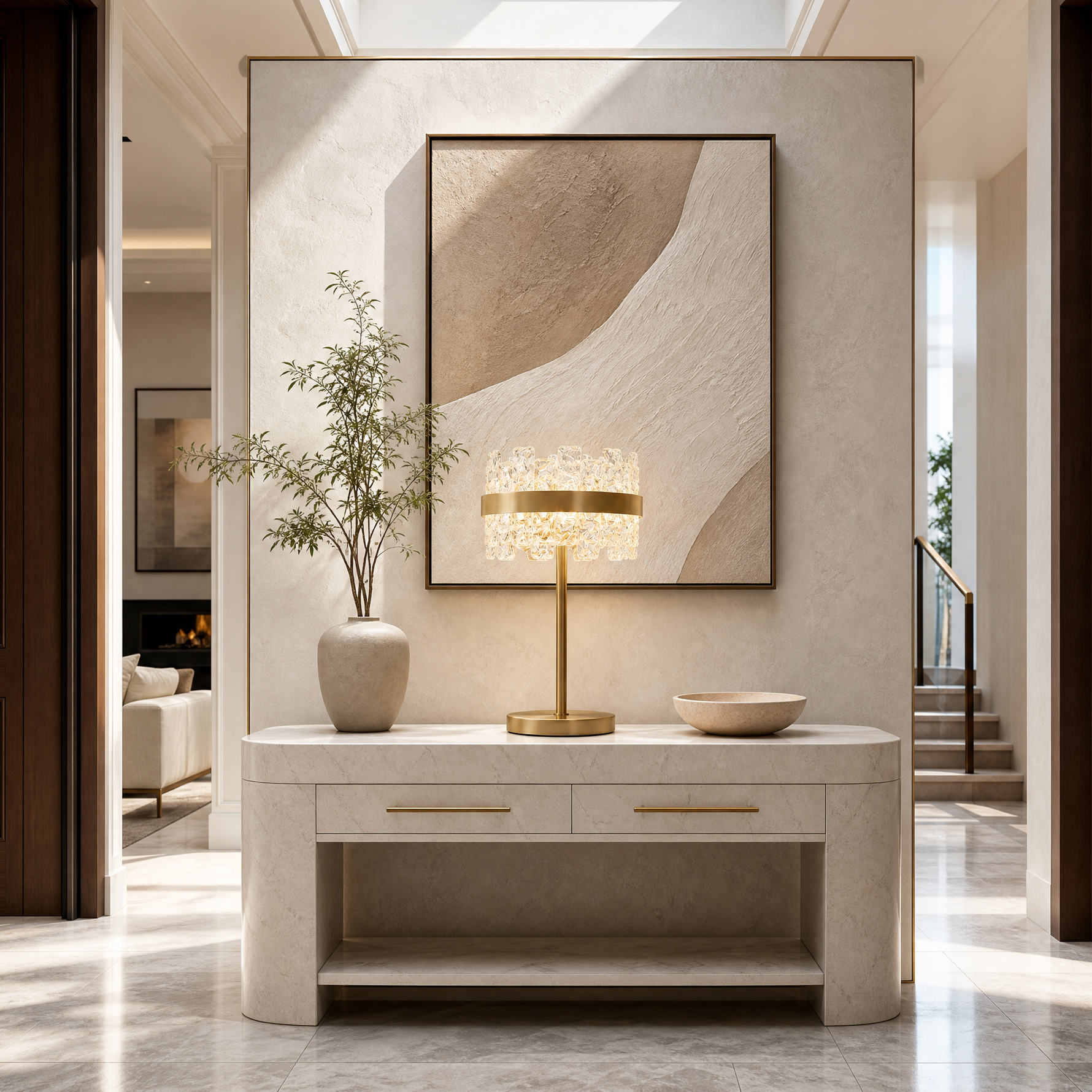 Yiosi Quartz Glass Table Lamp