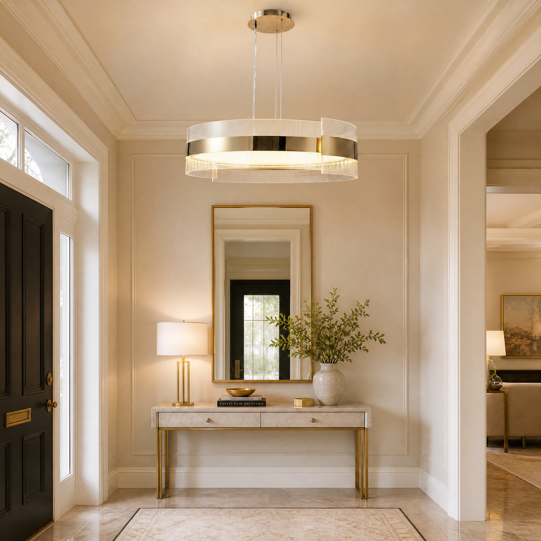 Yiosi Ribbon Round Modern Chandelier