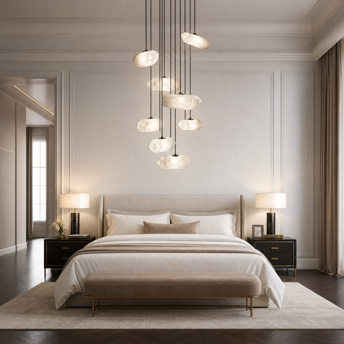 Yiosi Rock Crystal Single Pendant Light
